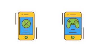 Block and Game Icon vector