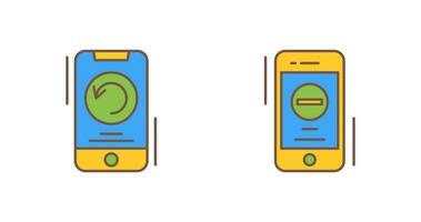 Restart and Remove Icon vector