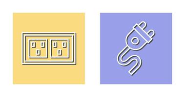 Socket and Plug Icon vector