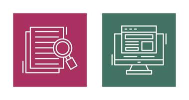 Details Looking and Adaptive Icon vector