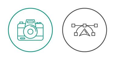 Camera and Vectors Icon