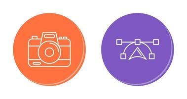 Camera and Vectors Icon