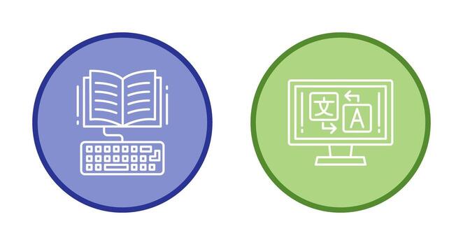 Study and Language Icon vector