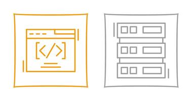 Web Coding ND Server Icon vector