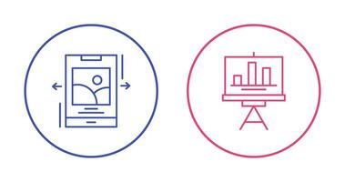 Swipe and Finance Icon vector