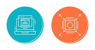 Pop Up and Maximize Icon vector
