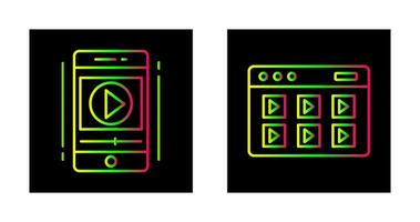 Smartphone and Online Course Icon vector