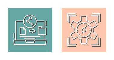 File Share and SEO Performance Icon vector