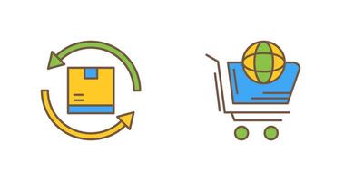 World Shopping and Product Icon vector