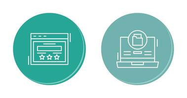 Rating and Data Storage Icon vector
