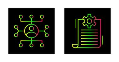 afiliado marcaje y contenido administración icono vector