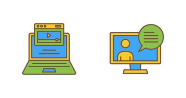 Webinar and Conversation Icon vector