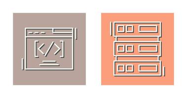 Web Coding ND Server Icon vector