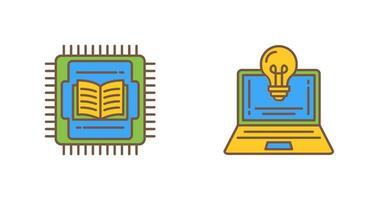 Cpu and Lamp Icon vector