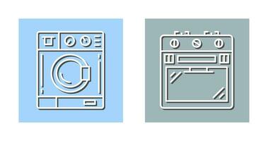 Washing Machine and Stove Icon vector