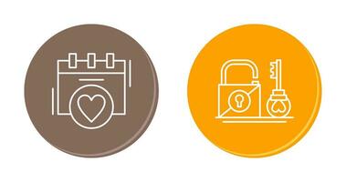 Romance and Wedding day Icon vector