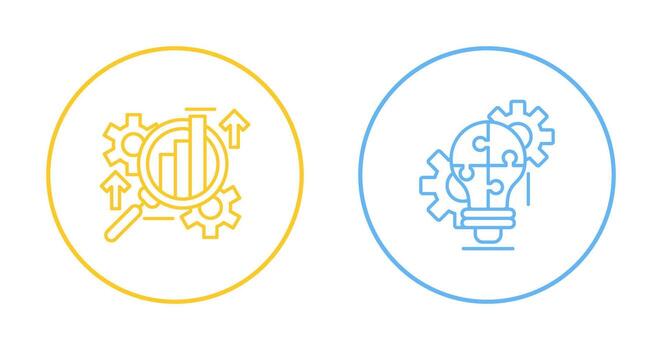Analysis and Problem  Icon vector