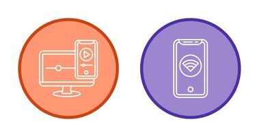 WIFI and Responsive Icon vector