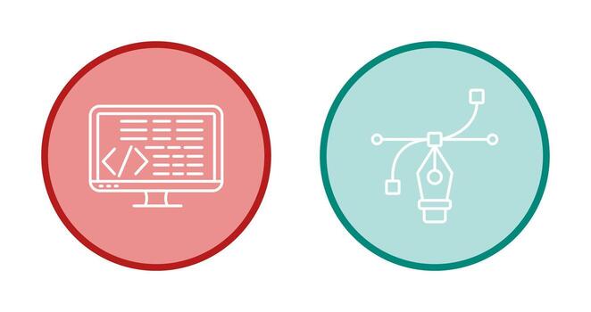 Coding and Vector Icon