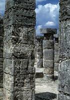 Mayan frieze Yucatan Mexico photo