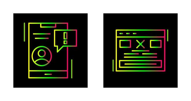 Notification and Error Icon vector