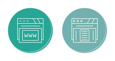 Www and Paper Icon vector