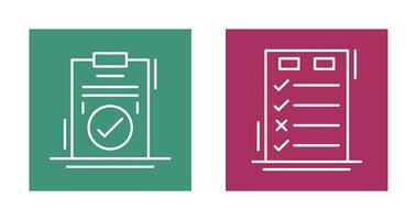 Today to Done Check List and Checkmark Icon vector