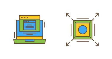 Pop Up and Maximize Icon vector