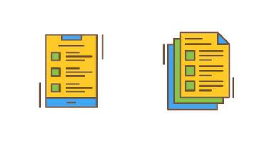 List and Notes Icon Icon vector