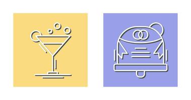 Coktail and Wedding Icon vector