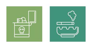 Zippo and Cigarette Icon vector