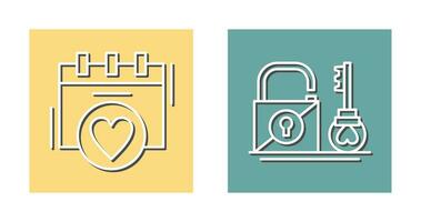 Romance and Wedding day Icon vector