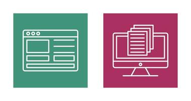 Web Design and Document Icon vector