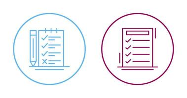 Survey Checklist and To do List Icon vector