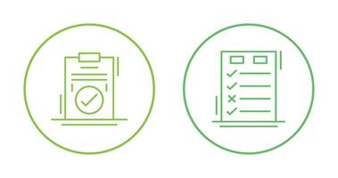 Today to Done Check List and Checkmark Icon vector