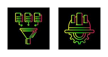 datos colección y Ingenieria icono vector