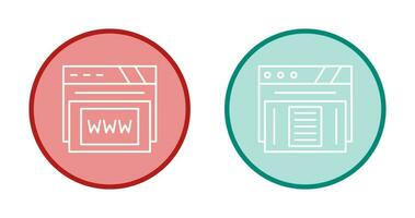 Www and Paper Icon vector