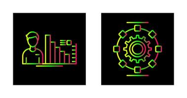 consultante y automatizado icono vector