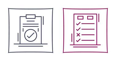 Today to Done Check List and Checkmark Icon vector