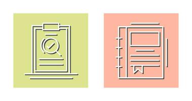 Search and Spring Notebook Icon vector