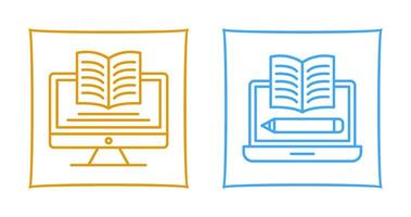 Digital Learning and Written Icon vector