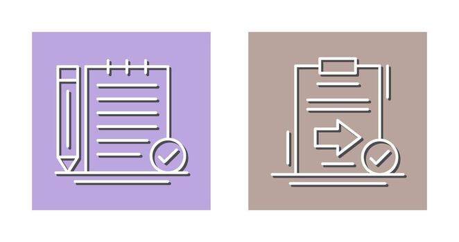 Check Notes and Send Icon vector