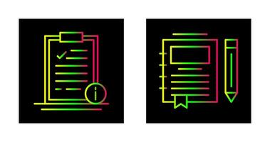 informacion y diario icono vector