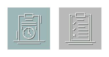 Time Management and Checklist Icon vector