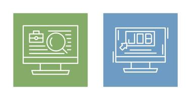 Job and Job Search Icon vector