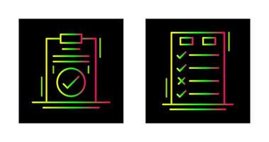 Today to Done Check List and Checkmark Icon vector
