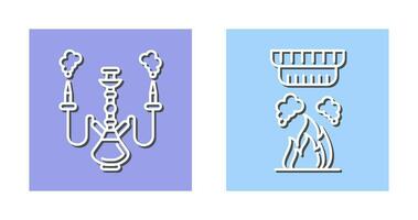 Shisha and Smoke Detector Icon vector