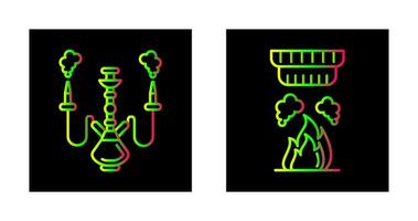 Shisha and Smoke Detector Icon vector