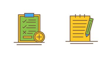 Medical Examination List and Check Up List Icon vector