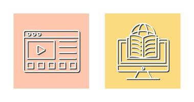 Online Tutorials and Learning Icon vector